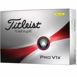 Titleist Pro V1X 2023 Golf Balls Dozen Yellow