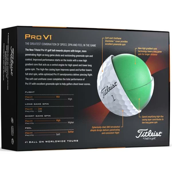 Titleist Pro V1 2023 High # Golf Balls Dozen White - Image 6