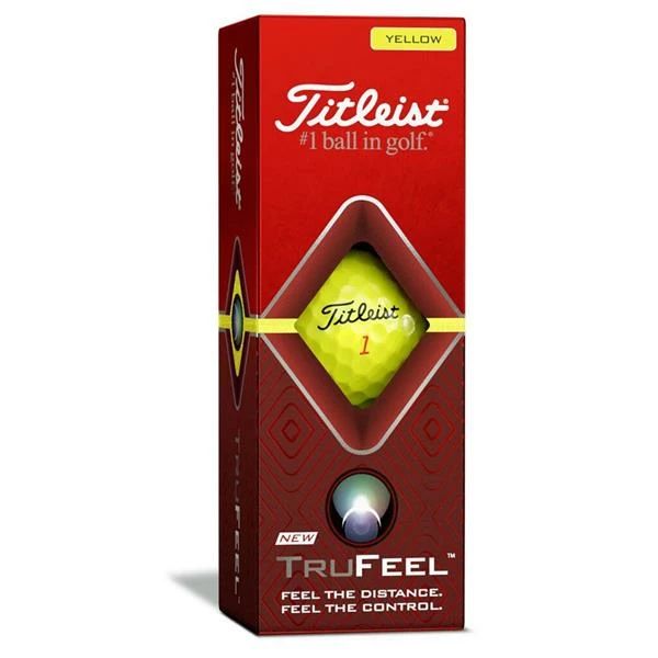 Titleist TruFeel Golf Balls Dozen Yellow - Image 4
