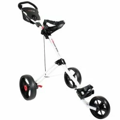 Masters Golf 5 Series 3 Wheel Push Trolley White