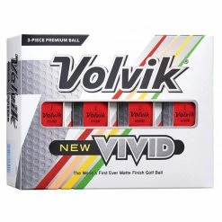 Volvik VIVID Mat Coloured Balls Dozen Red