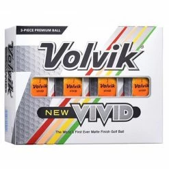 Volvik VIVID Mat Coloured Balls Dozen Orange