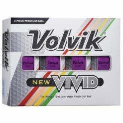 Volvik VIVID Mat Coloured Balls Dozen Purple