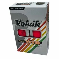 Volvik VIVID Mat With 3 Line 6 Balls Red