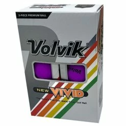 Volvik VIVID Mat With 3 Line 6 Balls Purple