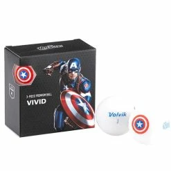 Volvik Vivid 4 Ball Box Capt. America ONE