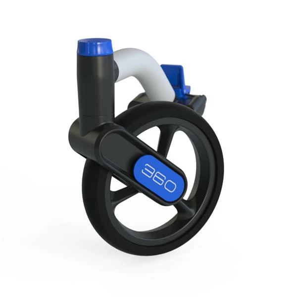 Wishbone Neo 360 Electric Caddy Cart White Blue - Image 2